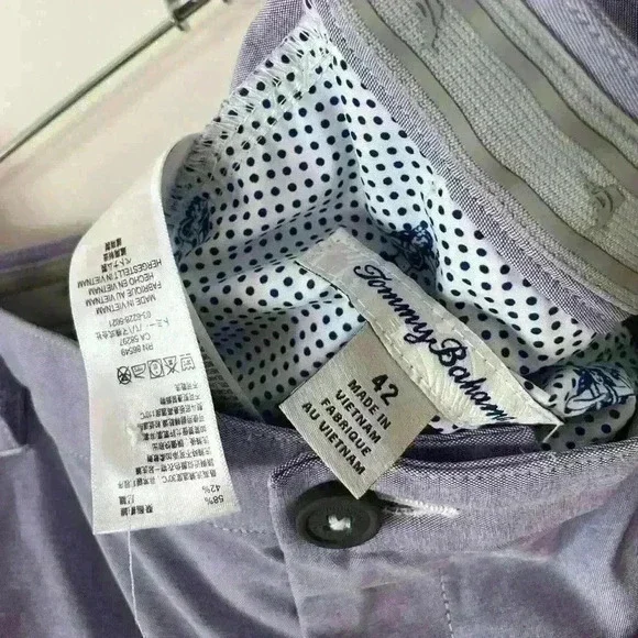 Tommy Bahama Men’s Performance material shorts lilac purple preppy beach golf - Picture 4 of 6